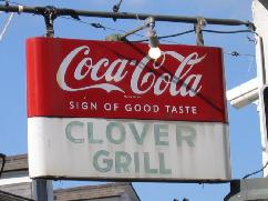 clover's grill on bourbon street, diner, late night, hamburgers, salads, breakfast specials